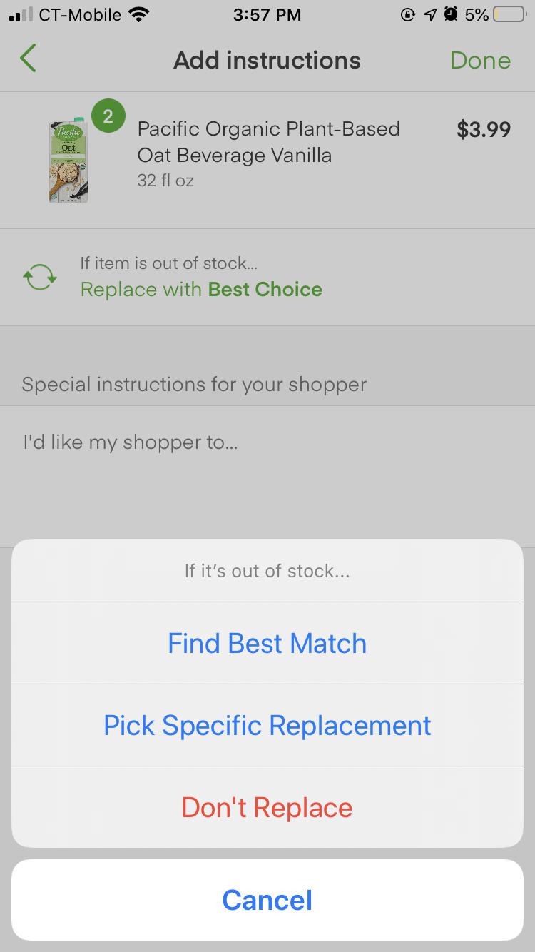 Instacart_Substitute